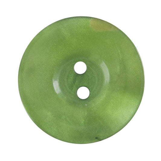 Green 2 Hole 17.5mm Button