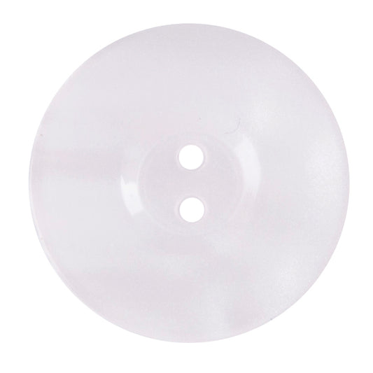 White 2 Hole 22.5mm Button