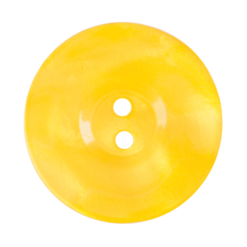 Yellow 2 Hole 22.5mm Button