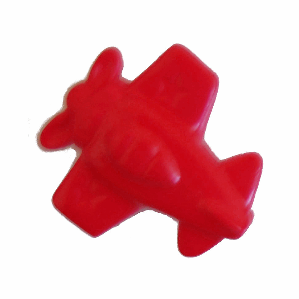 AeroPlane Red 17.5mm Button