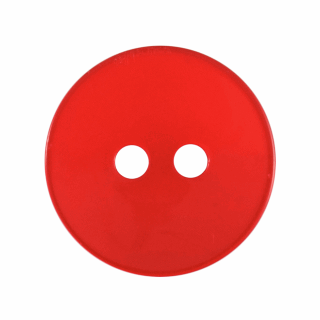 Red 15mm Button