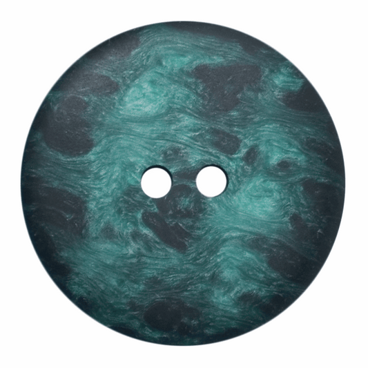 Green Swirl Button 2 Hole 23mm