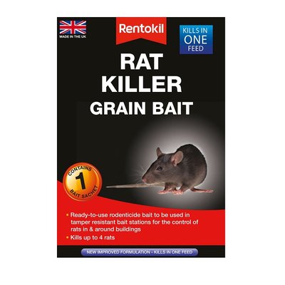 Rentokil Rat Killer Grain Bait - 1 Sachet
