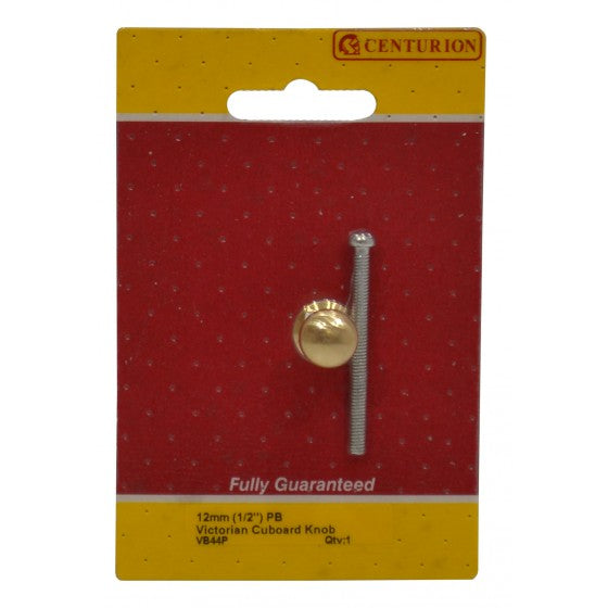 12mm (1/2") PB Victorian Cupboard Knob