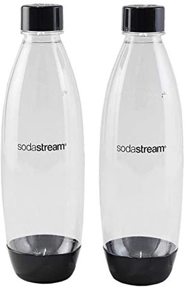 Sodastream Fuse 1 Litre Bottle Twin Pack Black