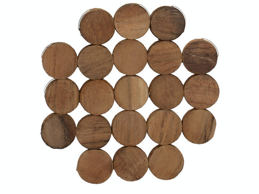 Creative Tops Naturals Pack Of 4 Circle Wood Coasters