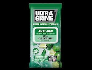 Ultra Grime Anti Bacterial Wipes XXL (40)