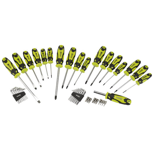 Screwdriver, Hex Key And Bit Set, Green (44 Piece)