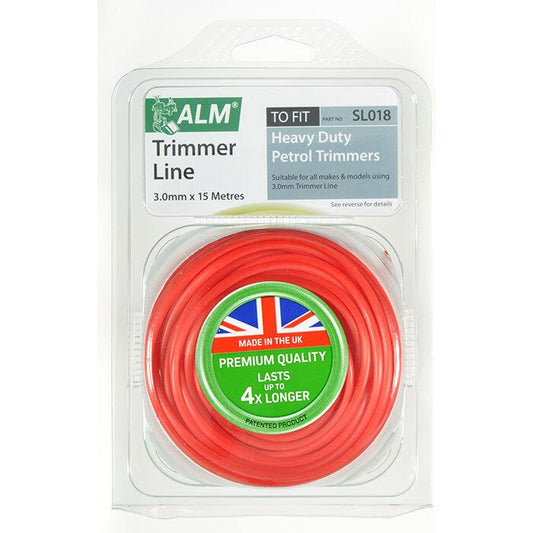 ALM Round Trimmer Line (15m X 3.0mm) For H/D Petrol Trimmers
