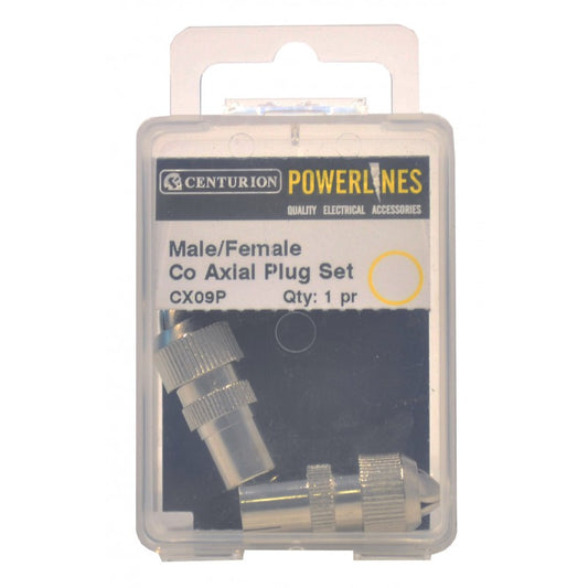 Male/Female Coaxial Plug Set