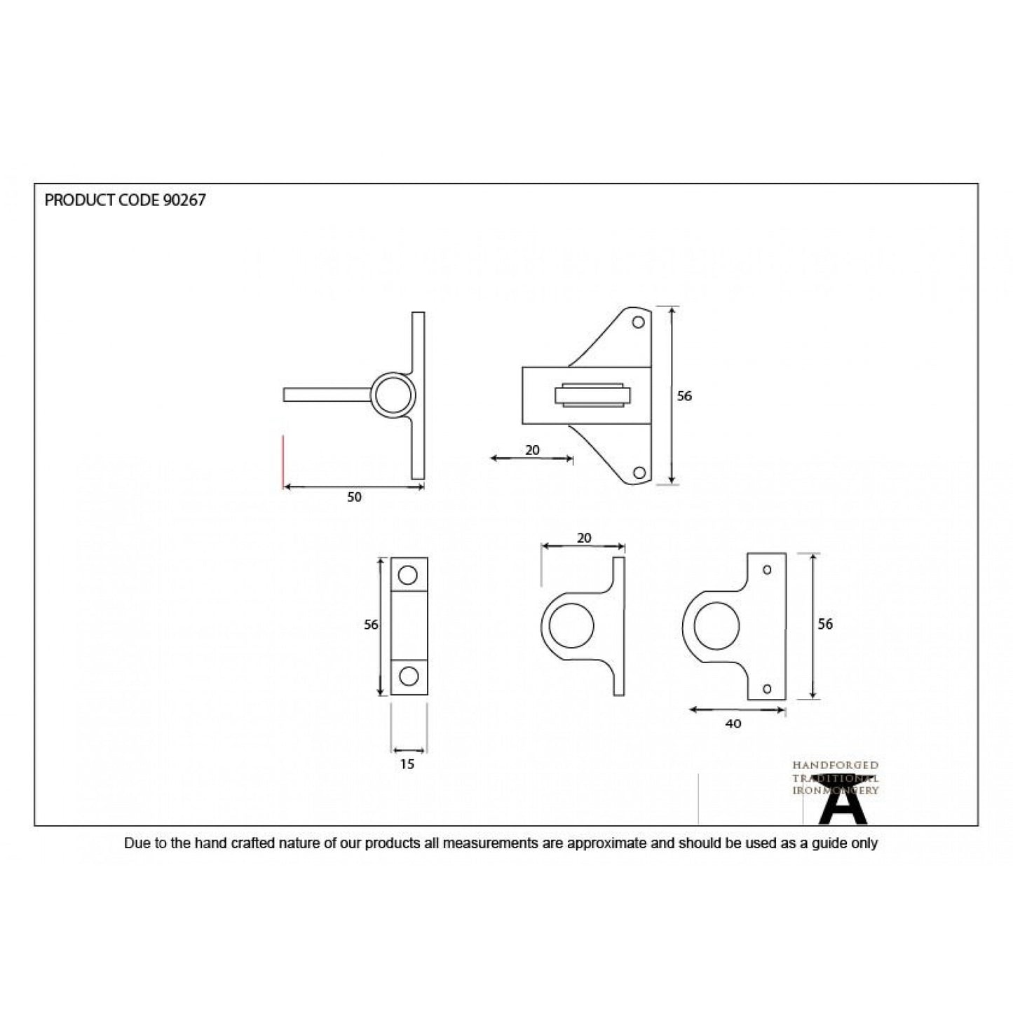 Polished Brass Lacquered Fanlight Catch + Two Keeps