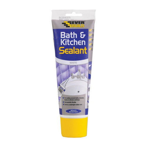 Everbuild Bath and Kitchen Sealant Easi Squeeze White (200ml)