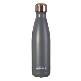 Grey Stainless Steel Water Bottle