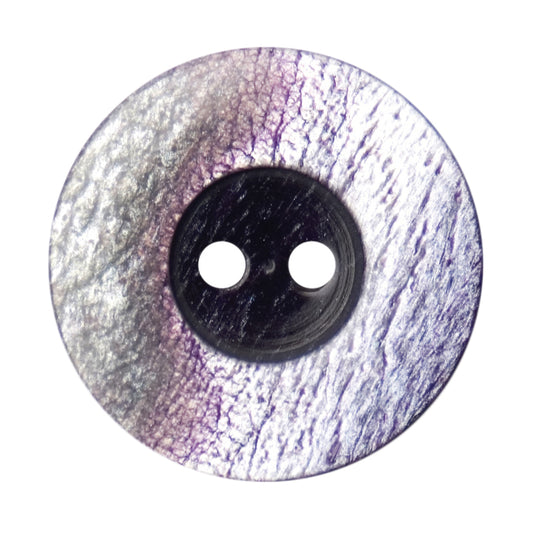Purple and Pearl Rimmed 2 Hole 23mm Button