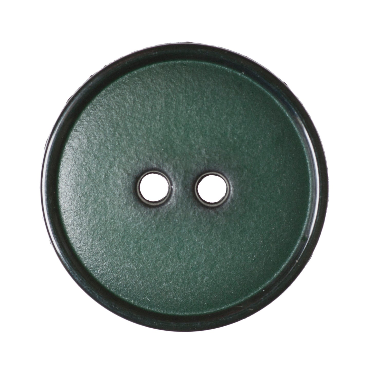 Flat Top: Narrow Rim: 2-Hole: 20mm: Dark Green