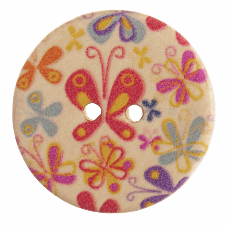 Butterfly Button 20mm