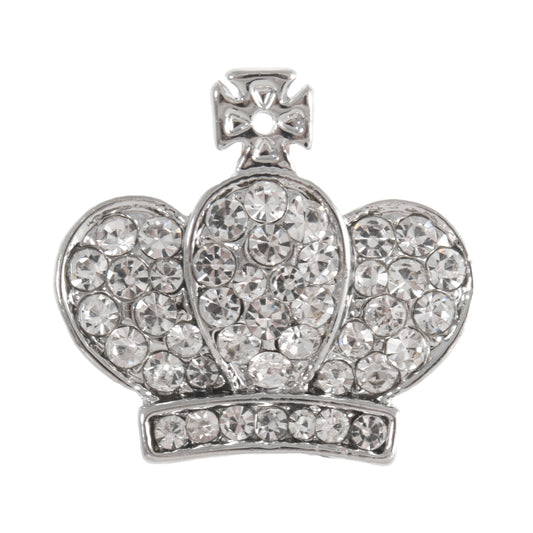 Buttons: Diamante: Crown: Shank: 24mm: Silver