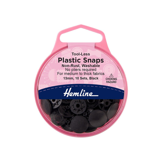 Tool-less Plastic Snaps: 13mm