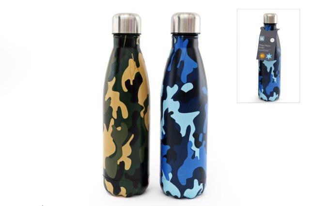 500ml Camouflage Metal Water Bottle