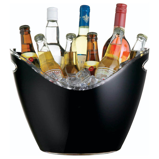 BarCraft Black Acrylic Drinks Pail / Cooler