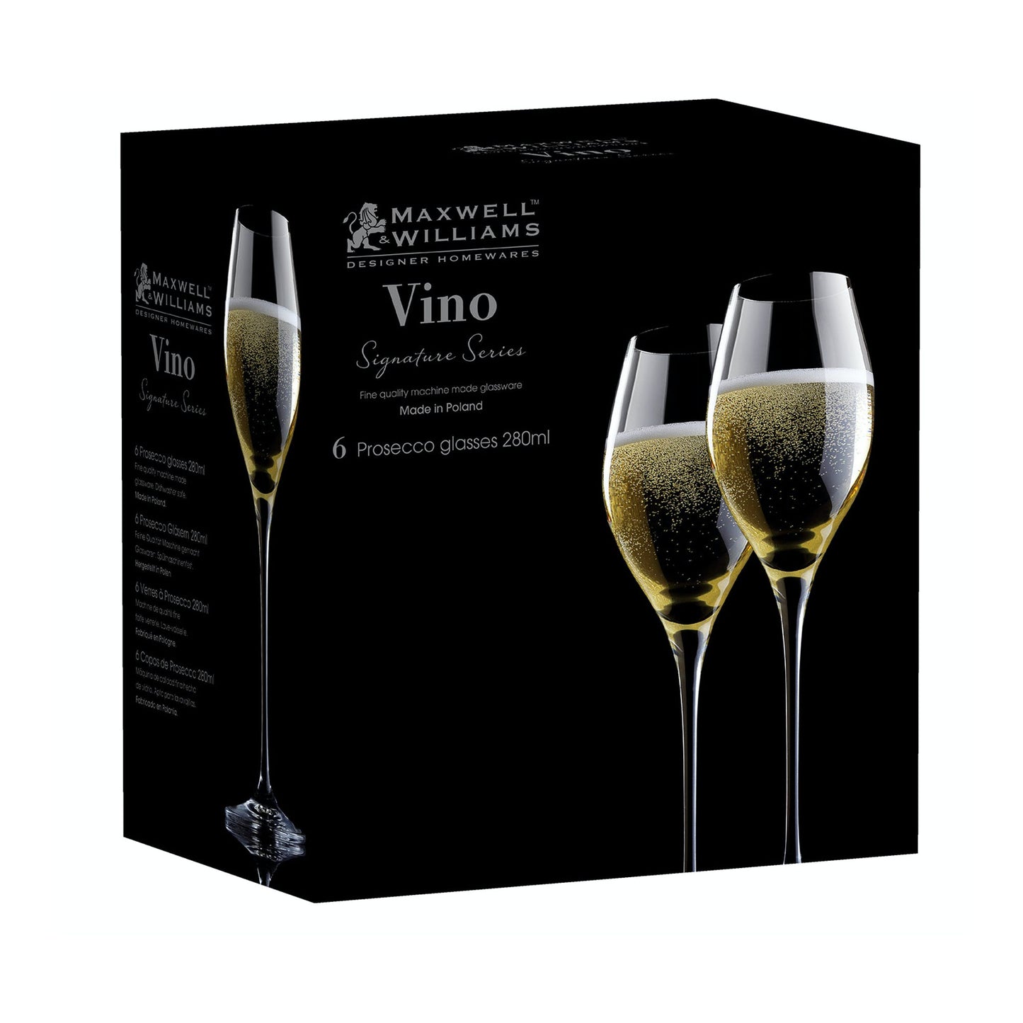 Vino Prosecco Glass Box of 2