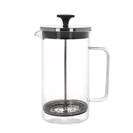 La Cafetière Glass Cafetiere, 8-Cup, Clear/Black