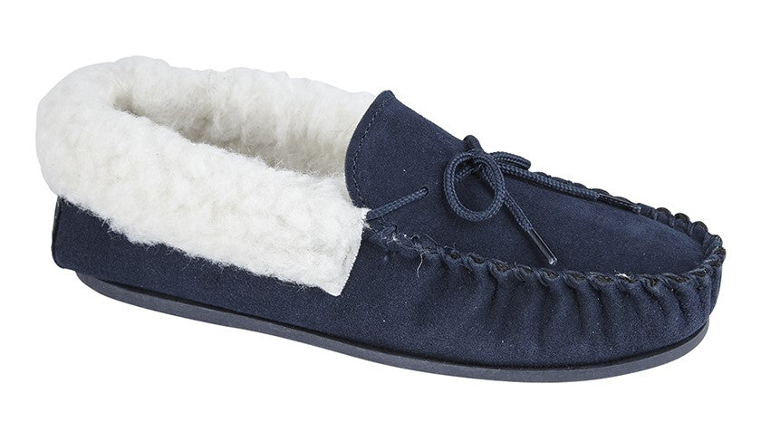 Emily Moccasin Navy