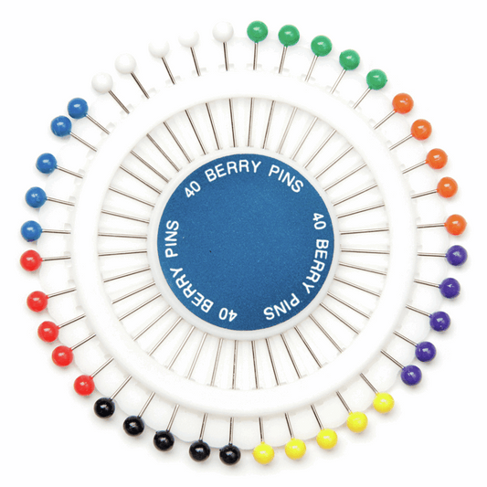 Pins: Berry: 34mm: Nickel: 40 Pieces