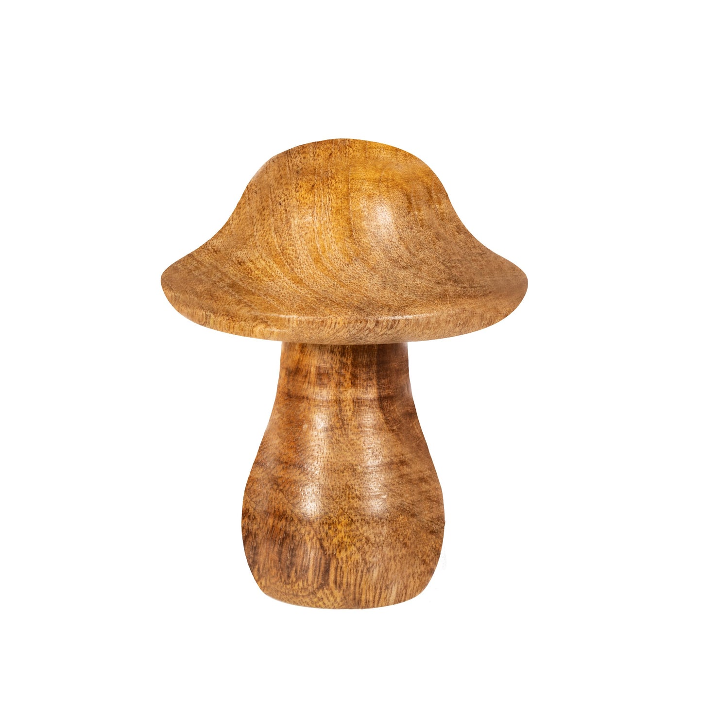 Natural Wood Standing Toadstool Large