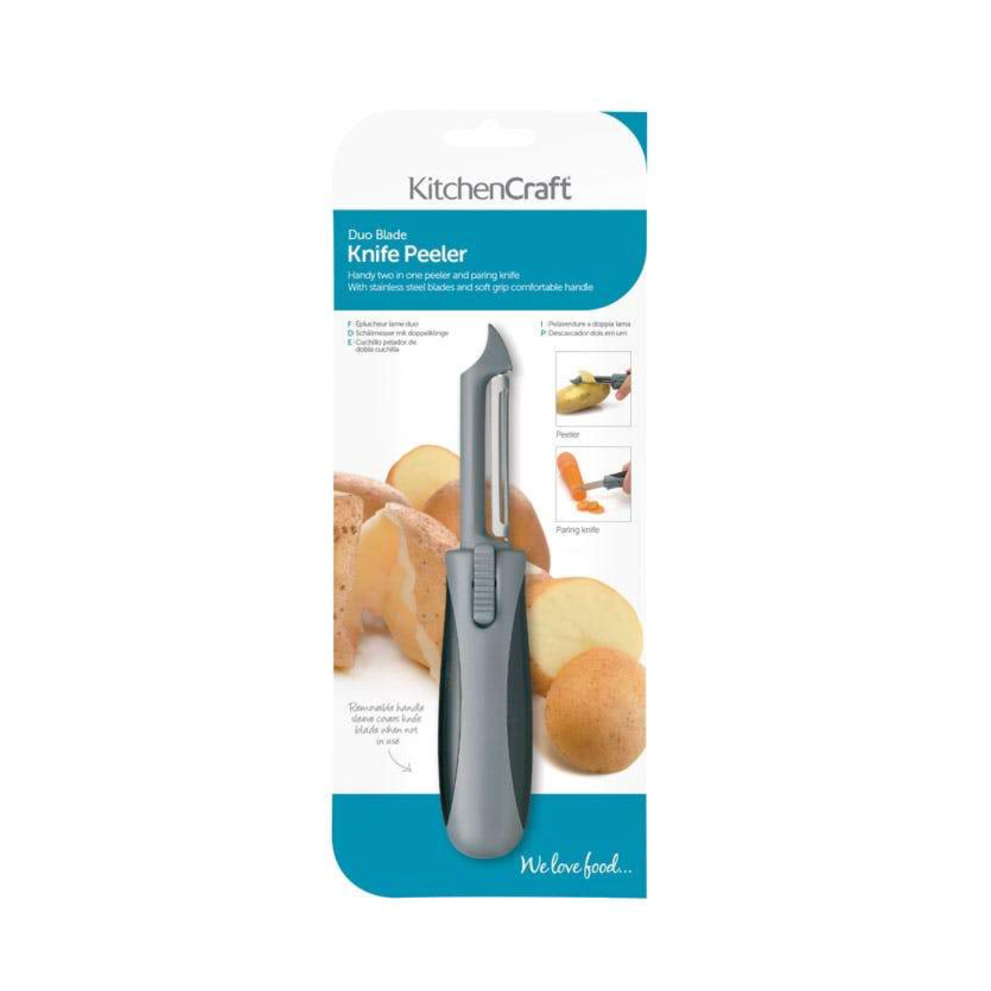 2 in 1 Peeler and Paring Knife
