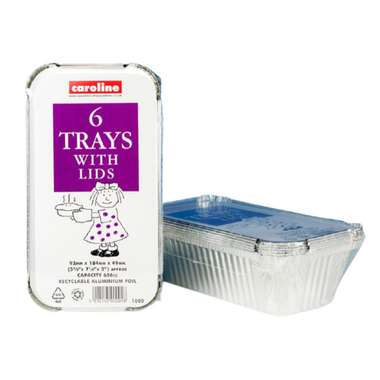 6 Foil Tray with Lids
