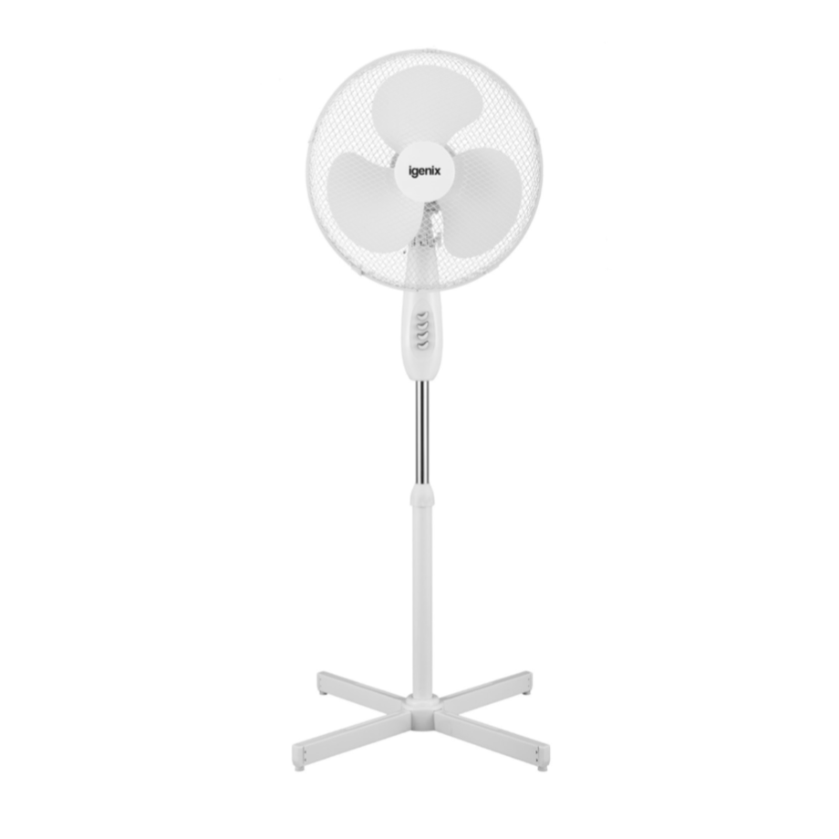 16 Inch Pedestal Fan White