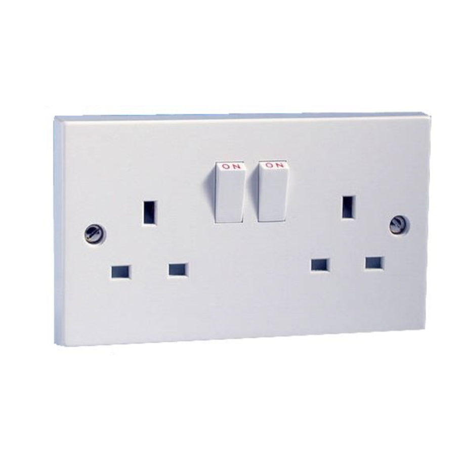 2 Gang Switched Socket