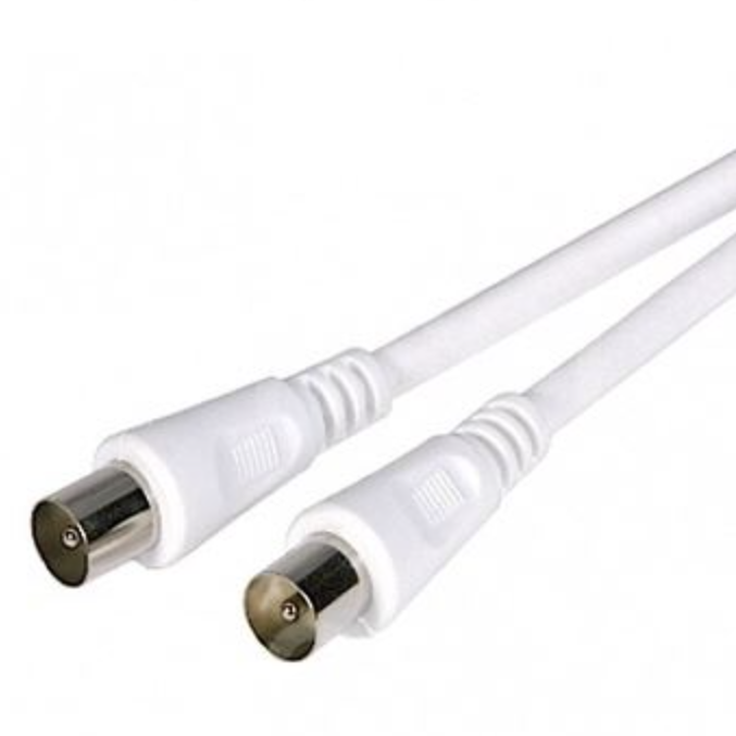 Coaxial 4 mtr male to male lead