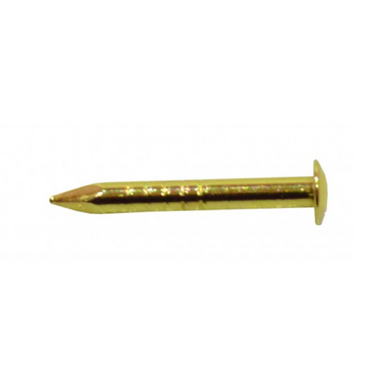 Brassed Escutcheon Pins 15mm