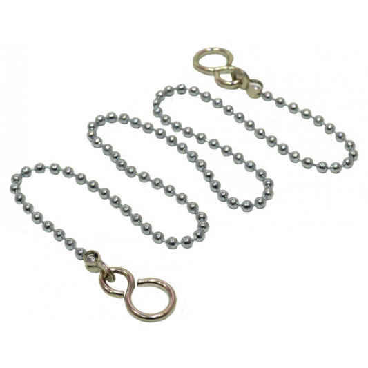 Chrome Basin Chain with Hooks