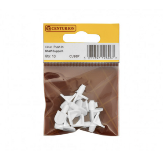 Clear Push In Shelf Supports