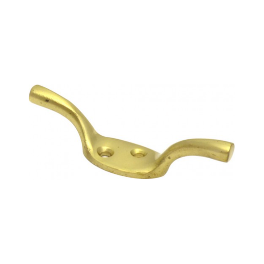 Cleat Hook 3" Polished Brass