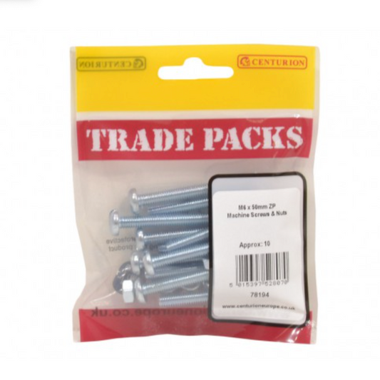 Machine Screws M6 x 50mm