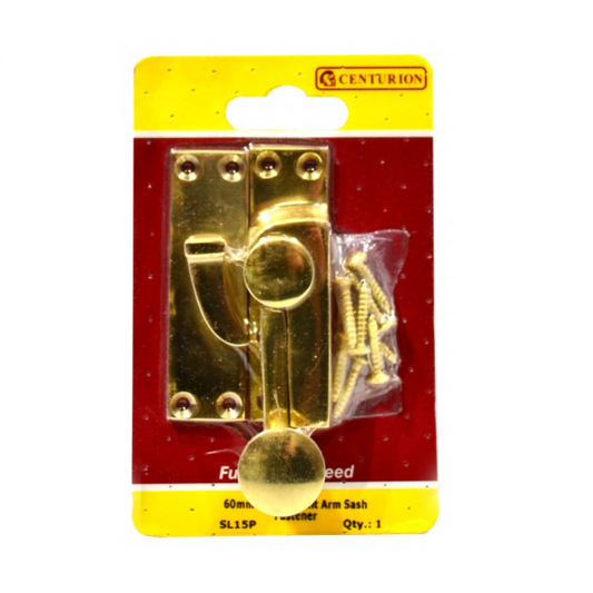 Quadrant Arm Sash Fastener 60mm PB