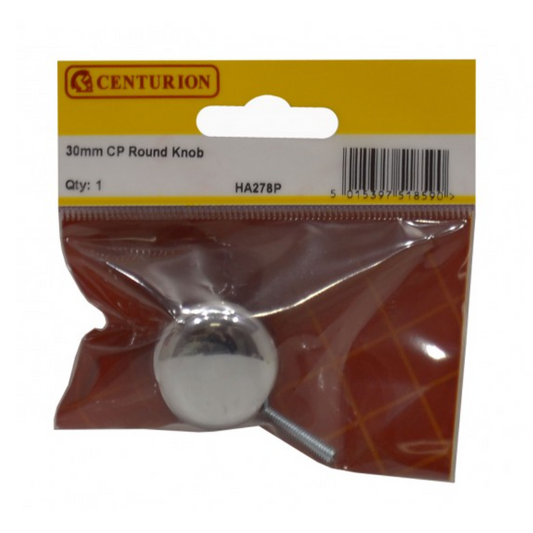Round Knob 30mm CP