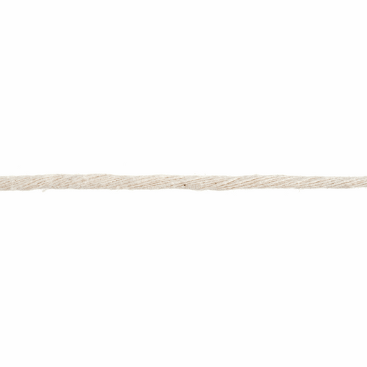Macramé Cord: Cotton: 50m x 4mm Natural