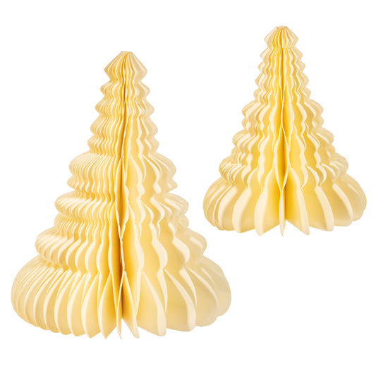 Off White Honeycomb Tree Standing Decoration