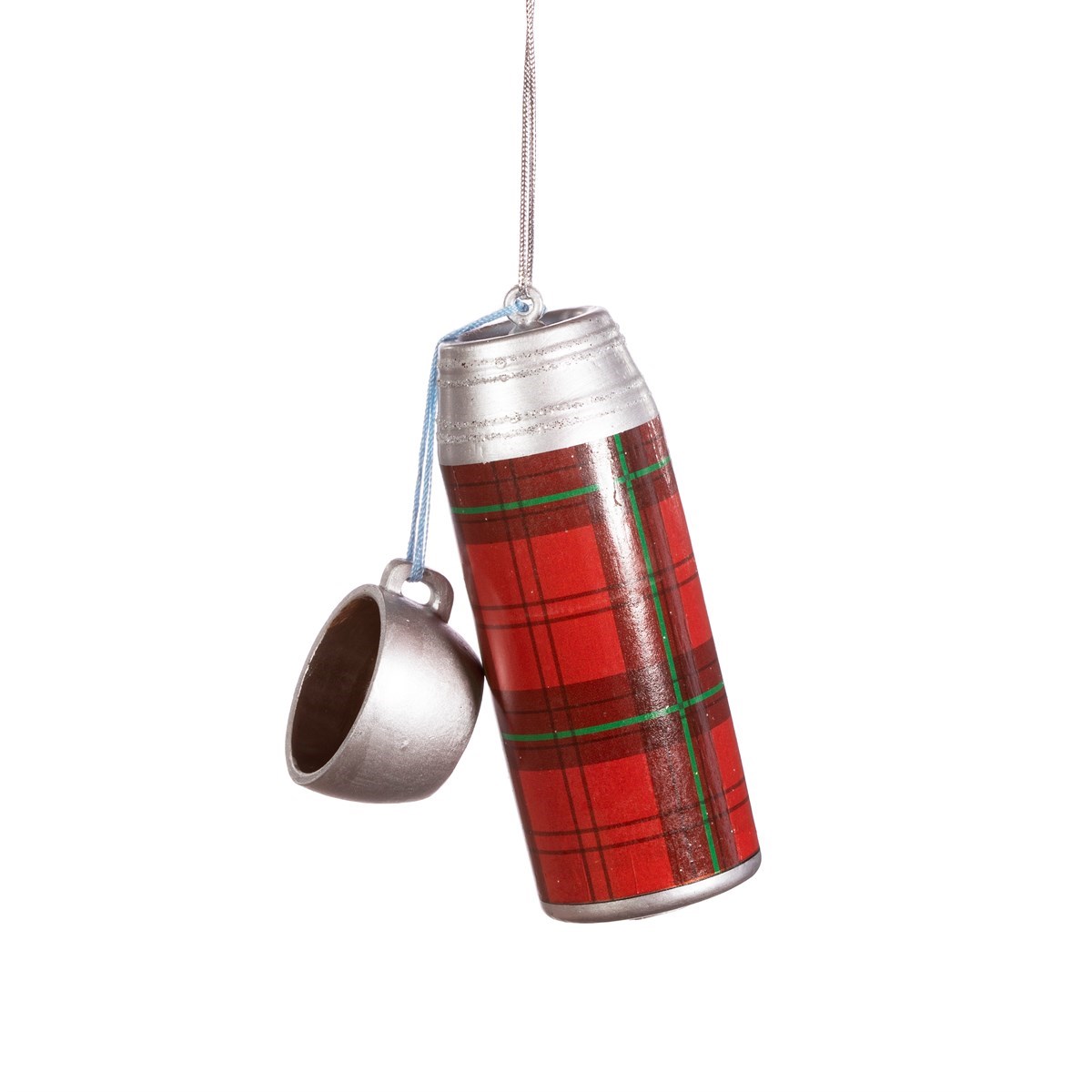 Tartan Flask Shaped Bauble