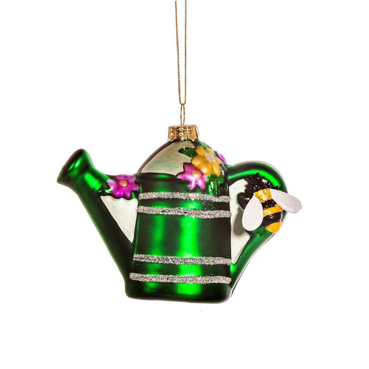 Green Watering Ca0n Shaped Bauble