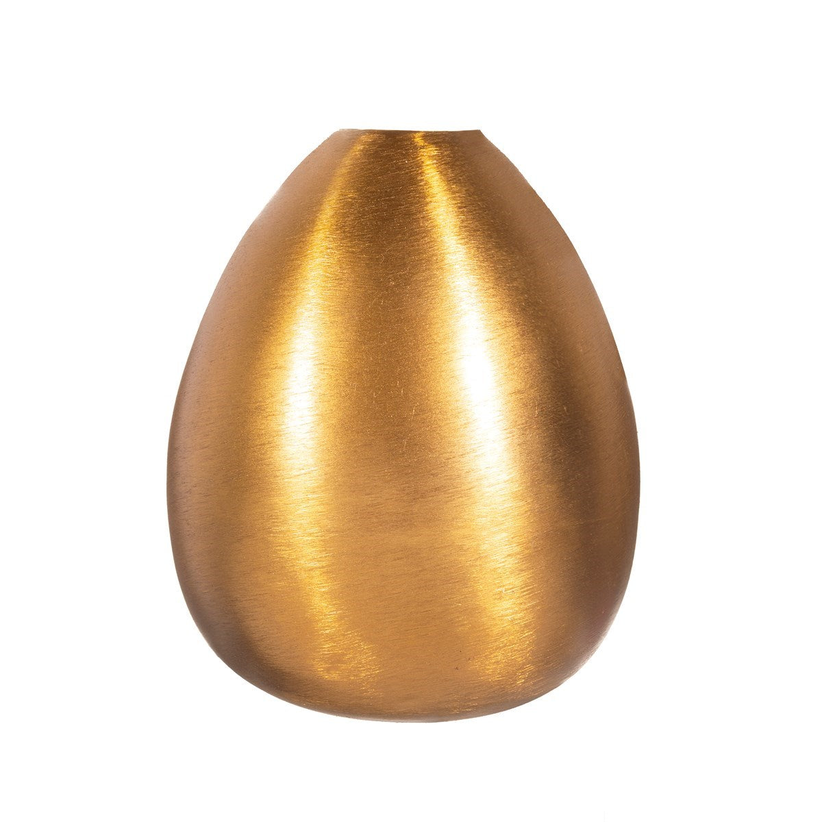 Matte Finish Gold Metal Vase