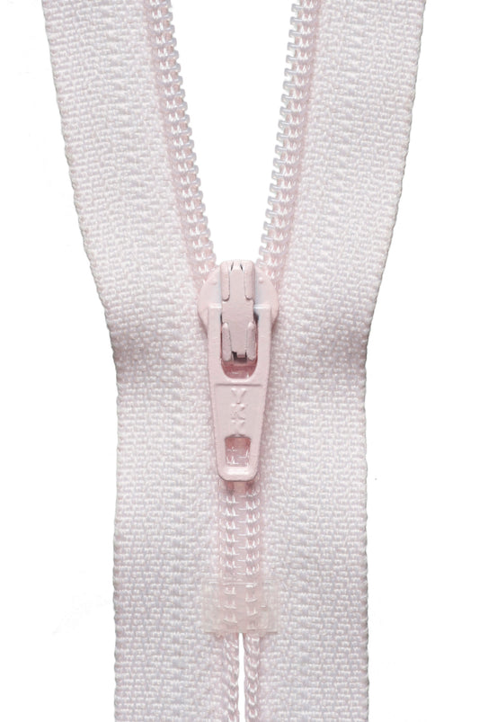Nylon Dress and Skirt Zip: 15cm Powder Pink
