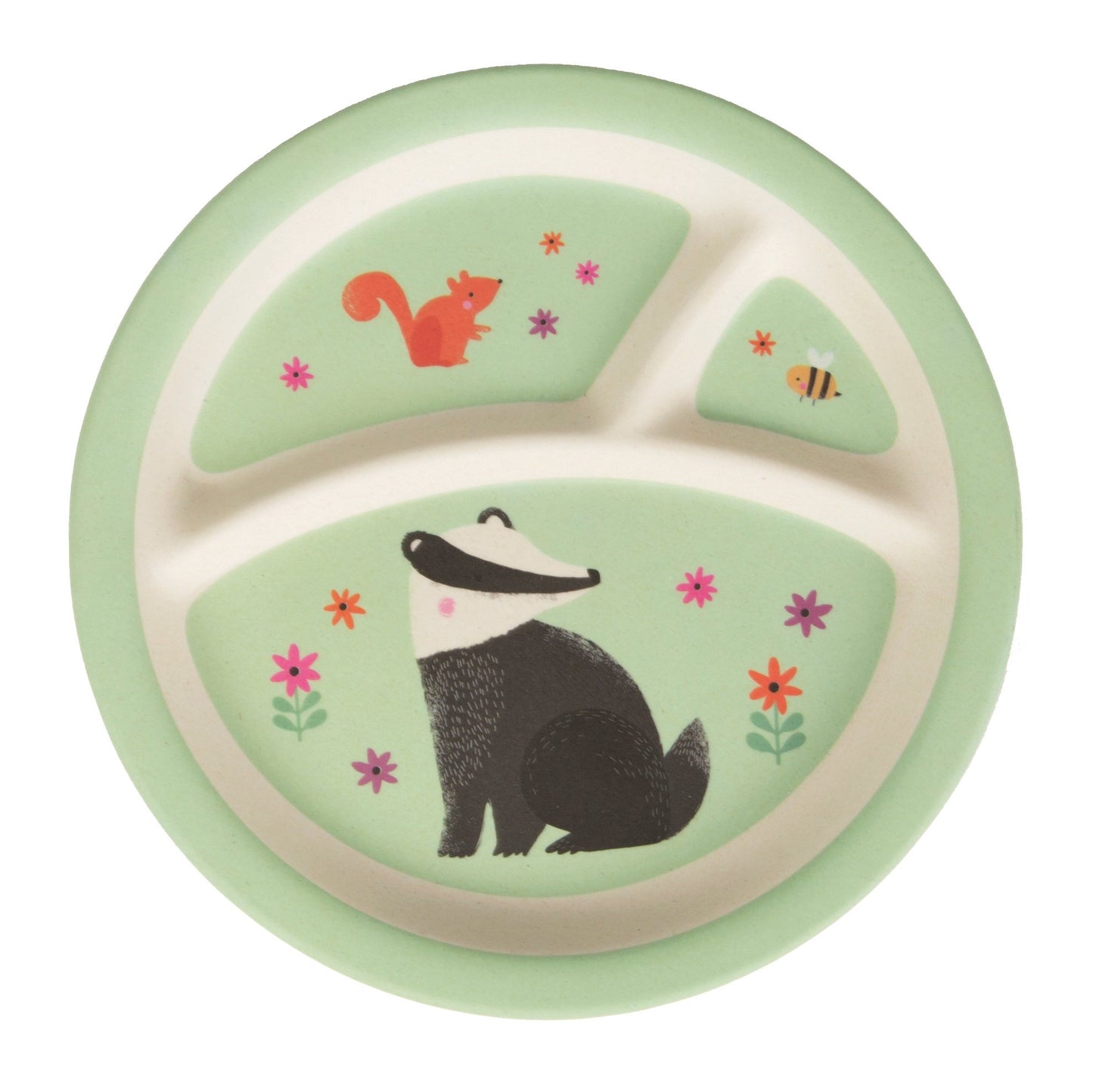 Woodland Friends Bamboo Kid's Plate