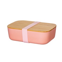 Pink Bamboo Lunch Box