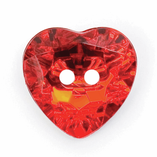 Red Heart 20mm Button